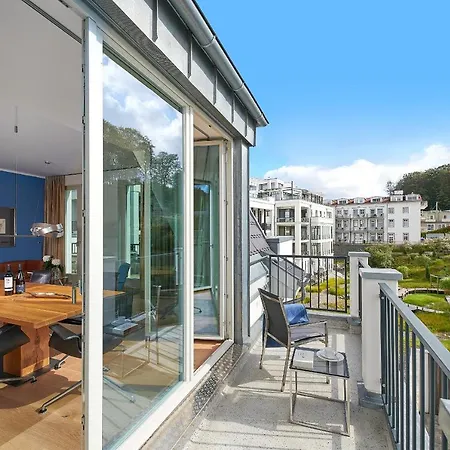 아파트 First Im First Sellin, Penthouse Meerselig Mit Ostseeblick Und Dachterrasse Sellin (Rugen)